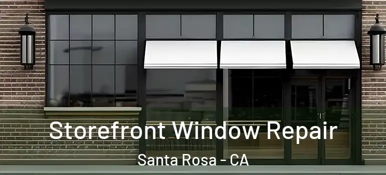  Storefront Window Repair Santa Rosa - CA